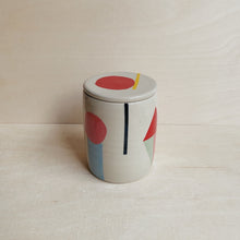 Load image into Gallery viewer, Gefäß mit Deckel in Kooperation mit Atelier Eva Strobel / Abstract Shapes 11