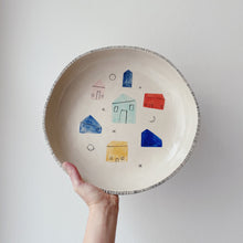 Lade das Bild in den Galerie-Viewer, Schale (XL) Häuser 01