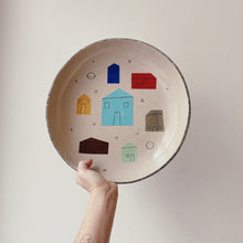 Lade das Bild in den Galerie-Viewer, Schale (XL) Häuser 02