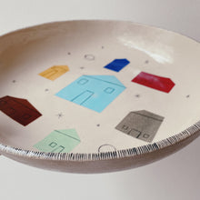 Lade das Bild in den Galerie-Viewer, Schale (XL) Häuser 02