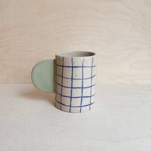 Tasse Blue Grid 02