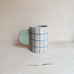 Tasse Blue Grid 05