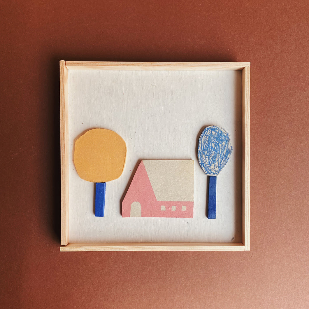 Collage Haus und Bäume 32