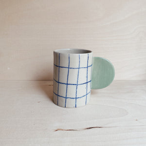 Tasse Blue Grid 05