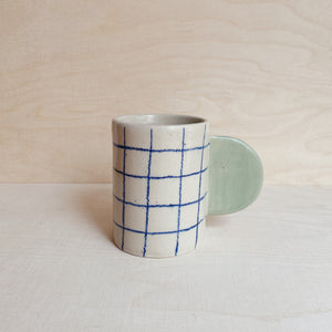 Tasse Blue Grid 03