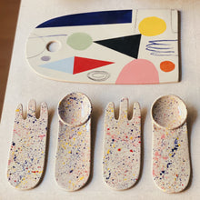 Lade das Bild in den Galerie-Viewer, PREORDER Salatbesteck ‚Speckles‘

