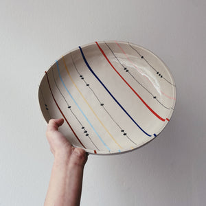 Bowl (XL) lines and dots 01